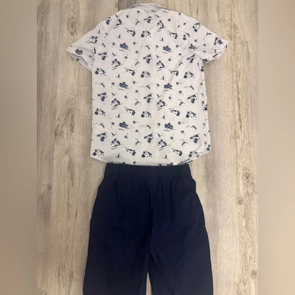 Eddie Bauer White and Navy Tropical Kids Matching Set